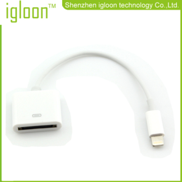 Apple Wired Lightning To 30 Pin Female Adapter For Ipad Mini Ipad4 And Iphone5 100% Copper Wire Original Lightning Tip 