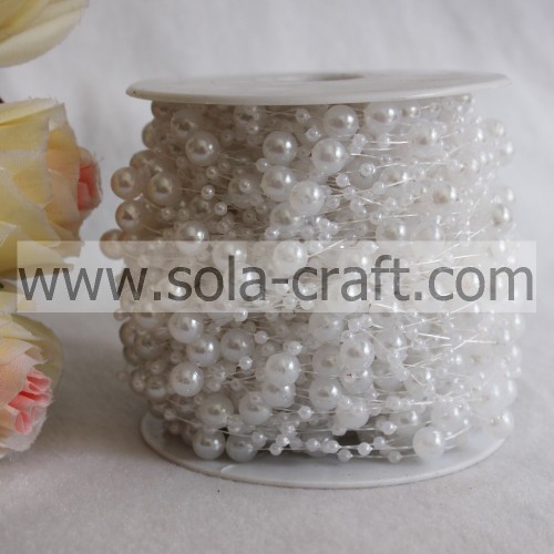 57M Imitation Pearl Beaded Garland by Roll for Wedding Decoration