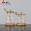Clear containers glass spice storage jar