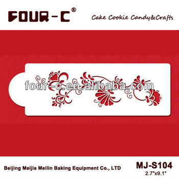 Crewel border stencil,new style cake design stencil,cake border decoration