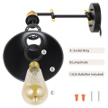 Einstellbare Schwangarm-Plug-in-Wandlampe