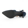 Slingback con tacco alto nero da donna