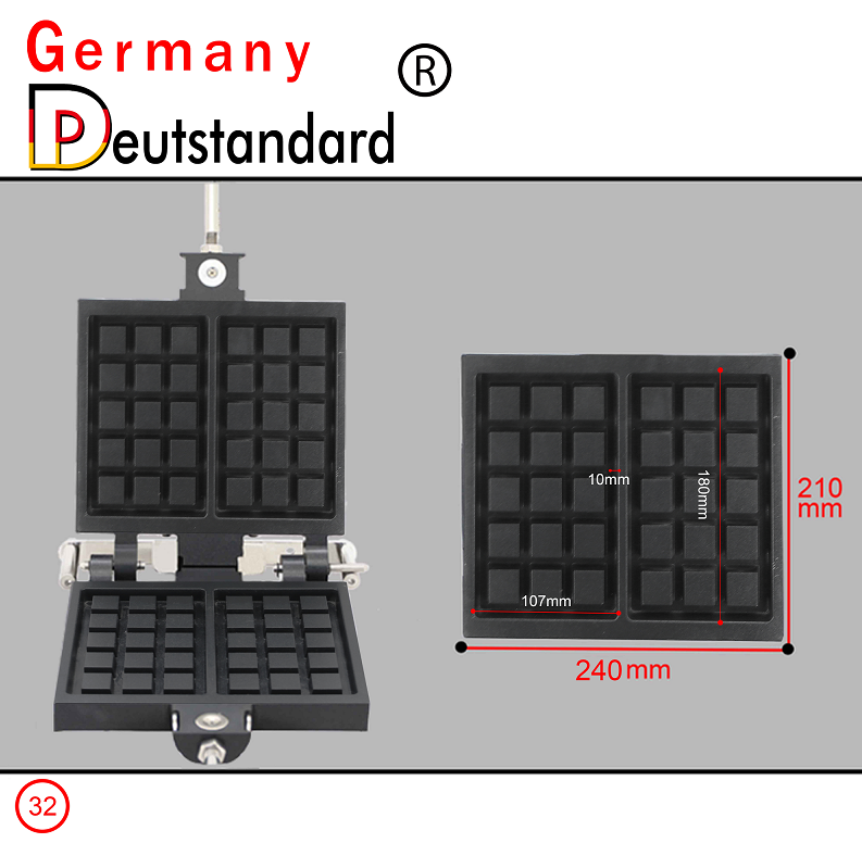 mesin wafel belgian putar listrik komersial dengan kualitas tinggi untuk dijual