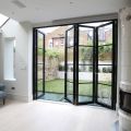 Folding glass aluminium patio door