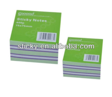 Neon paper cube sticky note for office ,home and office