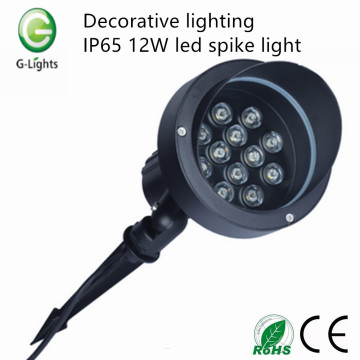 Iluminação decorativa IP65 12W led spike light