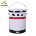 5 gallon hink med lock och handtag