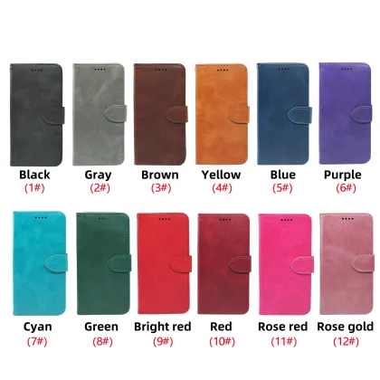 Multifunction PU Magnetic Leather Phone Case for OPPO Realme C11/C12/C11 5G With Kickstand