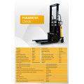 1t Stand Up Hydraulic Forklift Electric Aceact Stacker