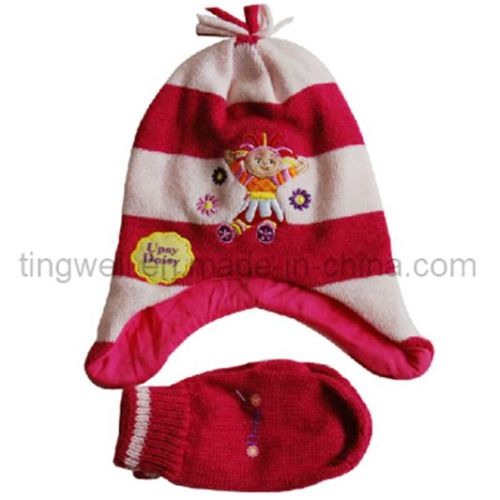 Knitted Hat & Gloves for Chiidren (TWS-K02112)