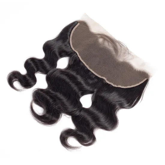 Cheap Price Swiss Lace Frontal 13x4 With Baby Hair Pre Plucked Body Wave Cuticle Aligned Brazilian Virgin Hair Closure Frontal
