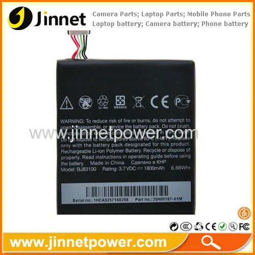 Mobile Phone Battery 3.7v 1800mah For Htc One X Battery Bj83100 G23 S720e 