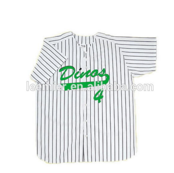 Custom fashion women striped baseball jersey