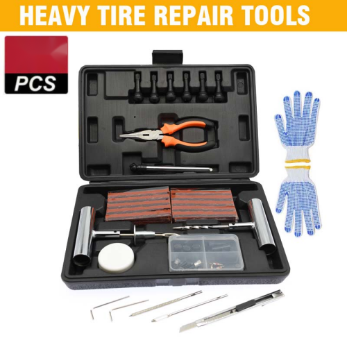Tire puncture seal tubeless tire repair kit