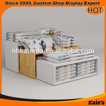 new design wood clothes display table