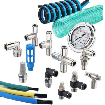 1/4 BSP Pneumatic Cylinder Accessories & Fittings - One Touch Tube Air Connector