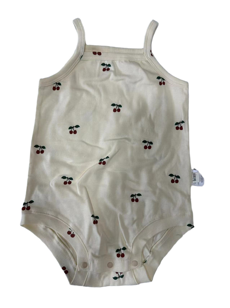 95% Cotton 5% Spandex Sleeveless Baby Romper 1