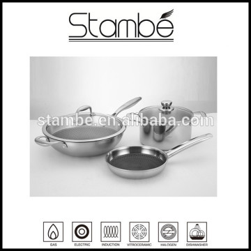 Germany Design triply stainless steel non-stick similar amc cookware price