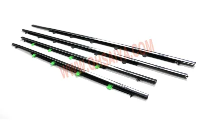 Acura RDX 2013-18 Front Door Weatherstrip Belt Seal Window Moulding Trim (72450-TX4-A01 72410-TX4-A01)
