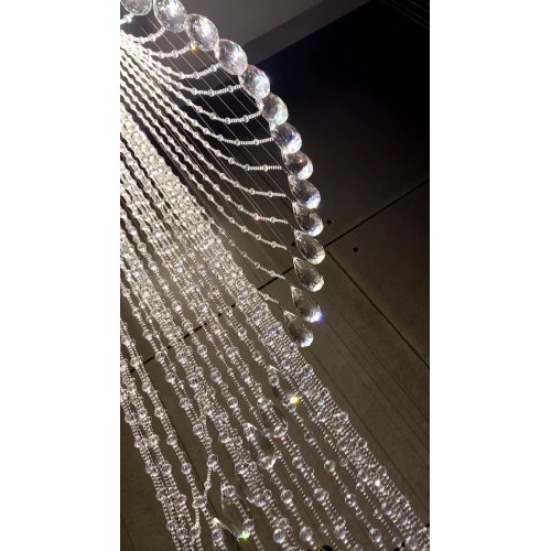 hot selling beads lobby modern chandelier pendant light hotel lobby