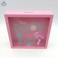 صناديق أموال خشبية لطيفة DREAM BIG Piggy Bank