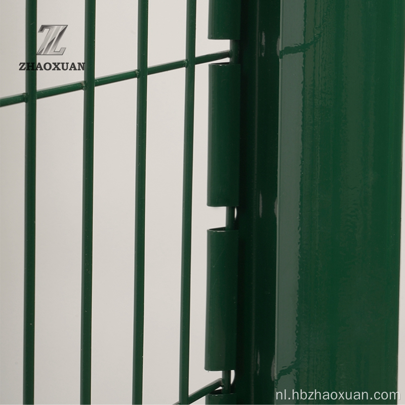 Buiten PVC gecoate 3D -draadmesh hek gelast