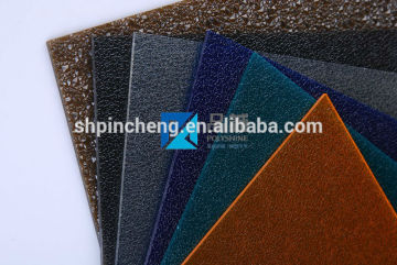 colorized polycarbonate solid sheet and uv blocking polycarbonate sheet