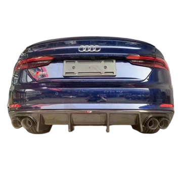 Diffusore posteriore e paraurti in fibra di carbonio secco di alta qualità per modelli Audi A5 e S5 (2018-2020)