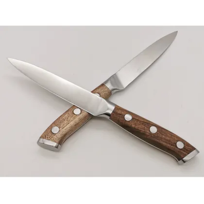 Utility Knife with Acacia Handle