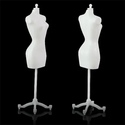 8.8" Display Gown Dress Form Clothe Mannequin Model Stand Rack Holder For Barbie Doll