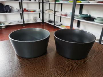 Home Salad Bowl Ceramic Bowl Dark Solid Japanese Ramen Bowl