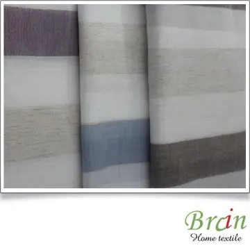 Modern Abstract black and white stripe curtain fabric