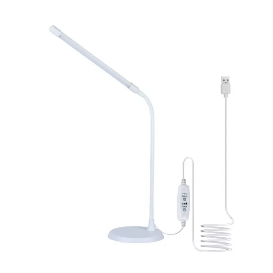 Factory-Price 7W Adjustable Arm Dimmable LED Reading Light with USB Charger for Home and Study