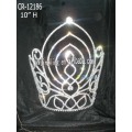 Large tiara new design cheap pageant crown CR-12186