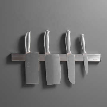 Black Brushed Gun Grey 304 Stainless Steel Magnetic Knife Rack Shelf