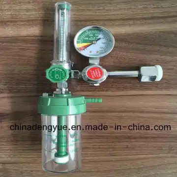 Medical Oxygen Flow Meter with Bottle