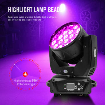19x15W LED Wash Lights and Moving Heads for Stage and Bar Lighting