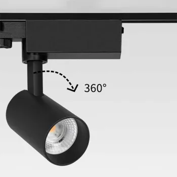 CCT Selectable 90 CRI 20W LED Track Spot Light for Jewelry Shops and Restaurants