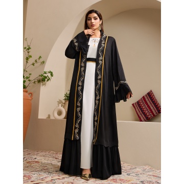 مش دوزی Open Abaya با ویژگی کمربند