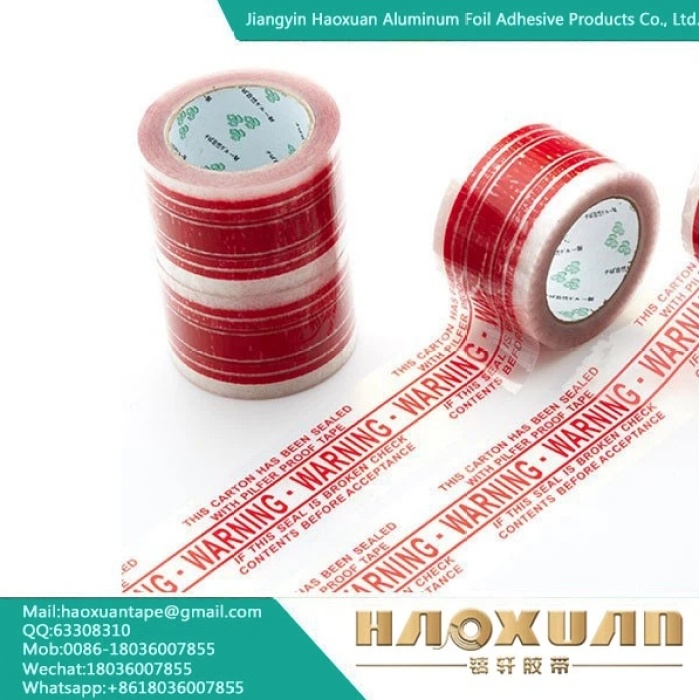 تحذير شريط هش للشحن