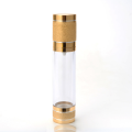 Gold Lotion Bottle Plastic Luxury gold airless lotion pump bottle Factory