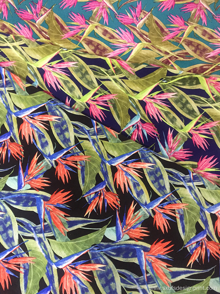 Rayon Poplin Air-jet 45s Printing Fabric Broad Width