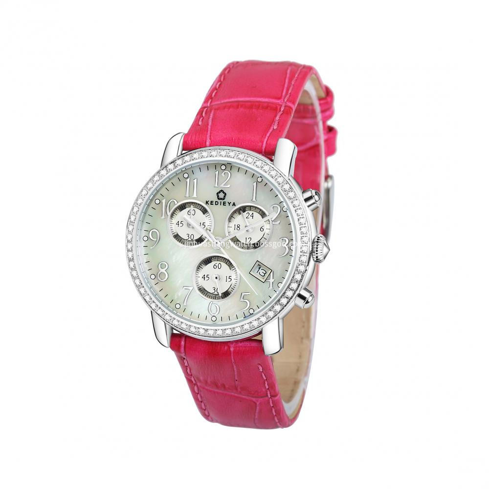 Silver Chronograph Watch Womens