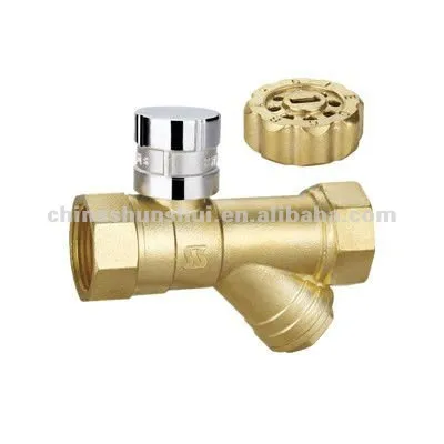 SS4050 Magnetic locking filter brass ball valve