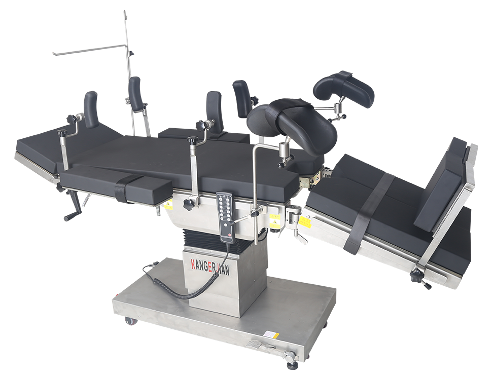 Integrated electric operating table