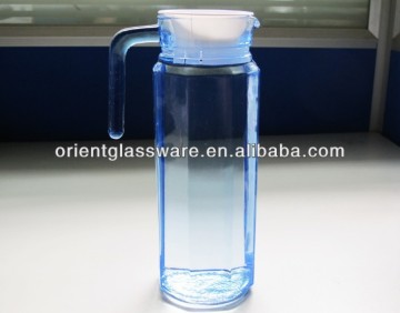 Hot deals 1L wonderful high clear juice octagonal glass pitcher