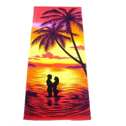 Tropical Palm Tree Towels For Beach Honey Moon