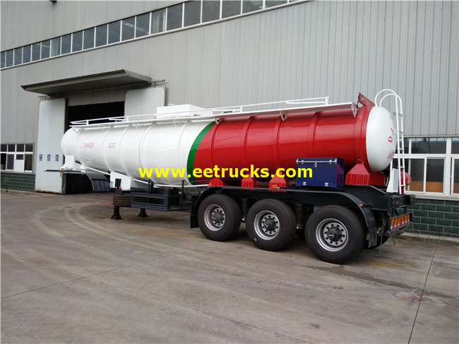 17cbm H2SO4 Delivery Semi-Trailers