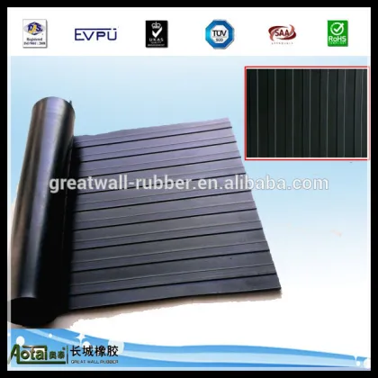 American Ribbed Rubber flooring mat /Wide Ribbed Rubber Flooring/rubber flooring mat