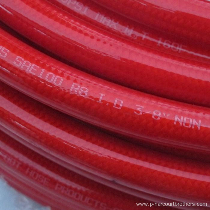 High pressure SAE 100R8 flexible hydraulic rubber hose